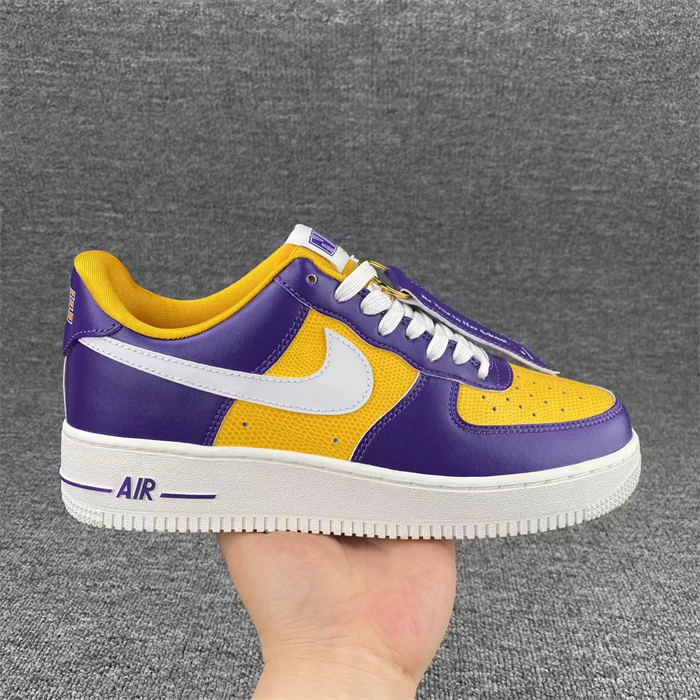 Women's Air Force 1 Purple/Yellow Shoes Top 0262